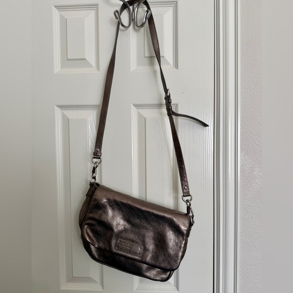 Marc by Marc Jacobs Classic Q Leather Foldover Crossbody Hobo